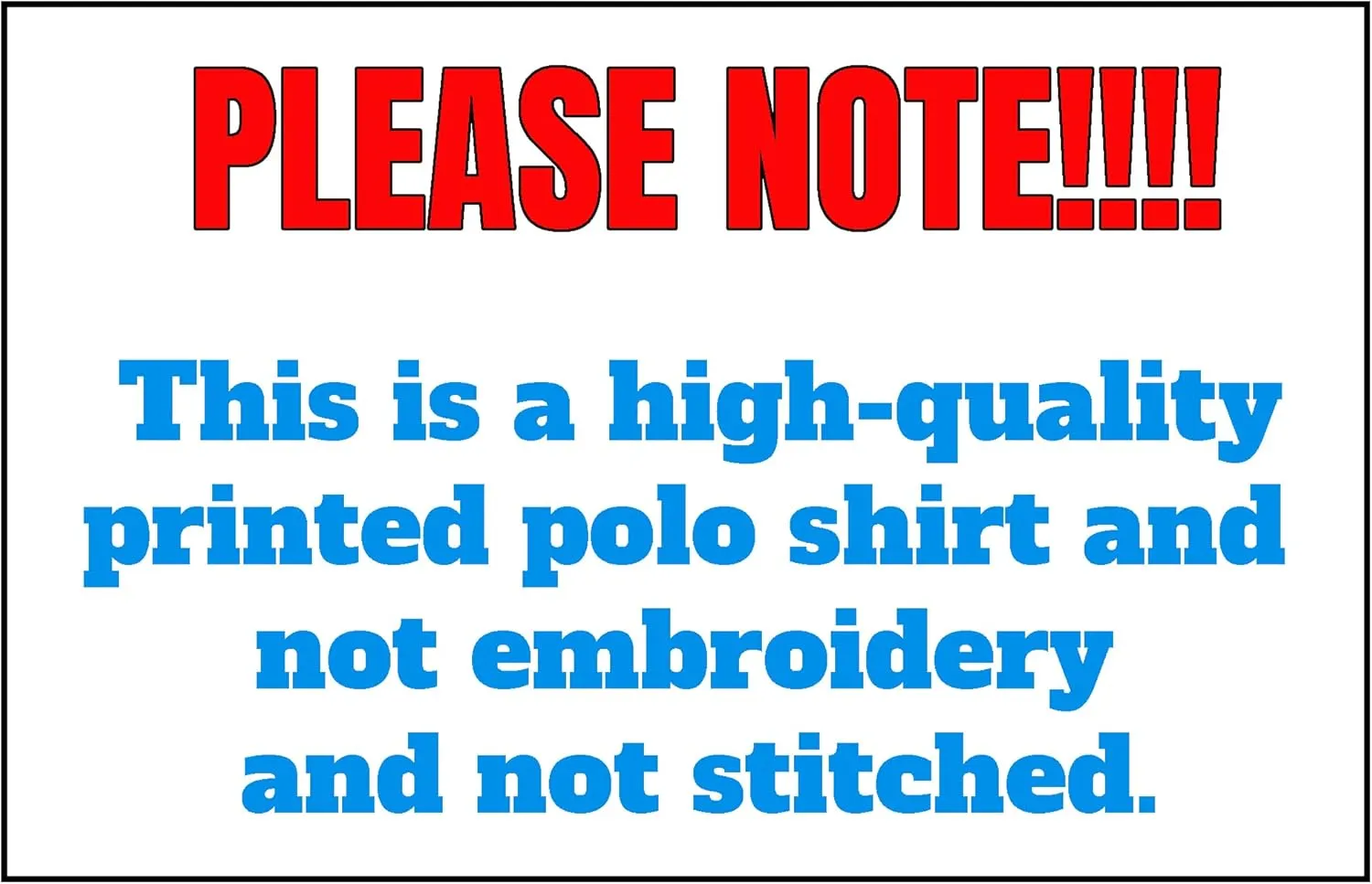 Add Your Own Text Design Custom Personalized Digitally Printed Adult Polo Shirt