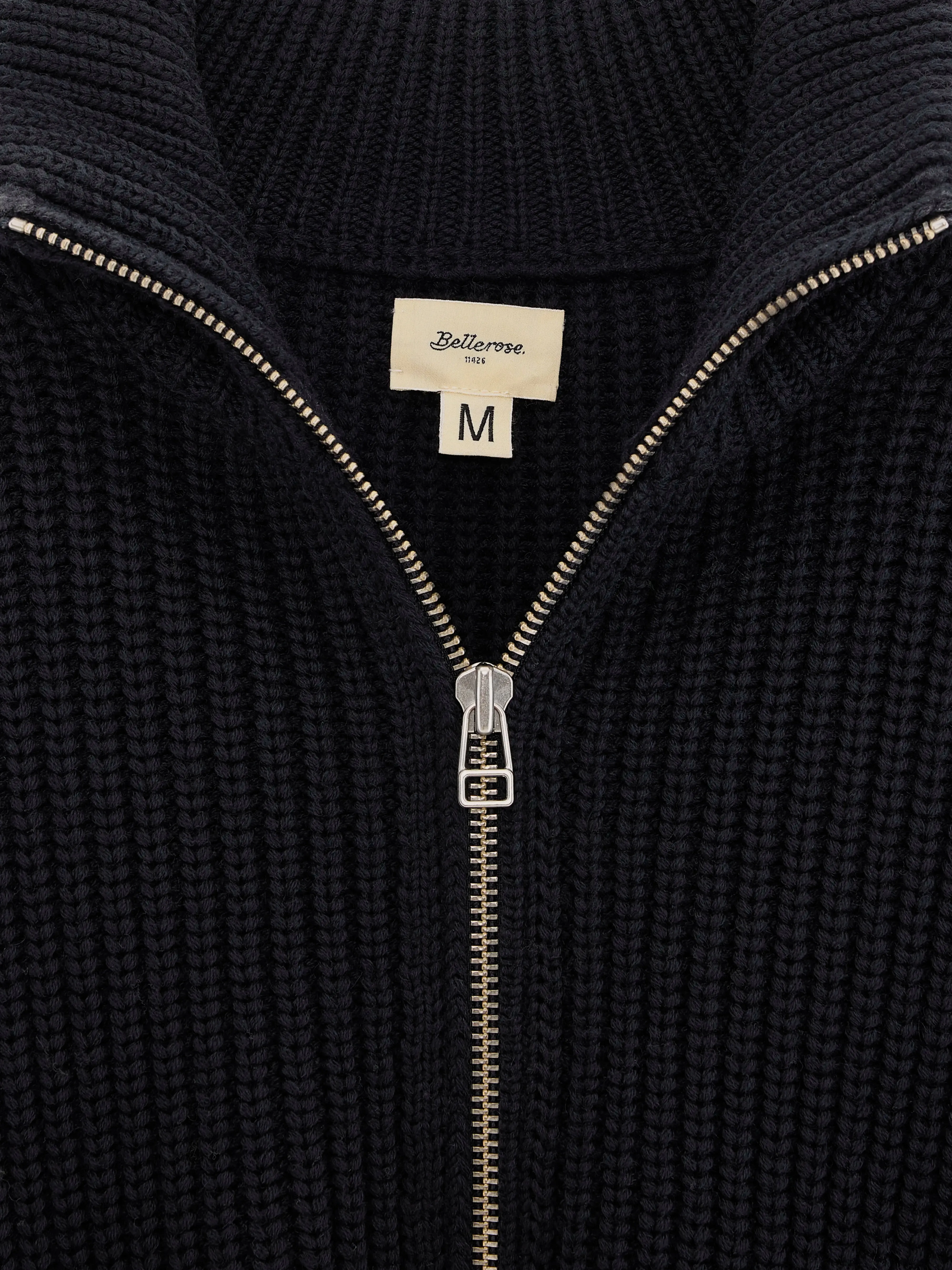 Allip Womens Navy Zip-Up Cardigan - Size M (242) - Stylish and Comfortable Layering Piece