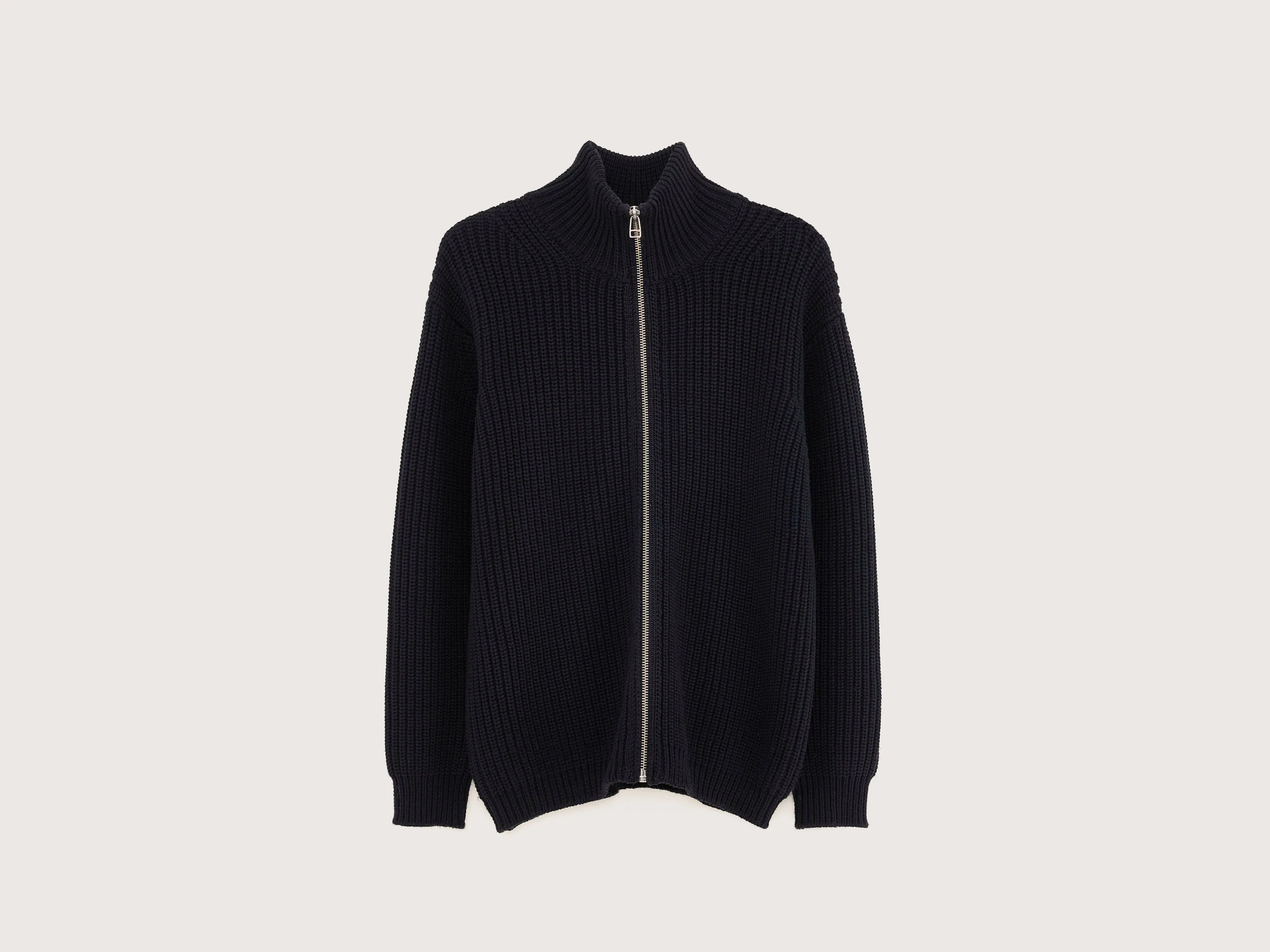 Allip Womens Navy Zip-Up Cardigan - Size M (242) - Stylish and Comfortable Layering Piece