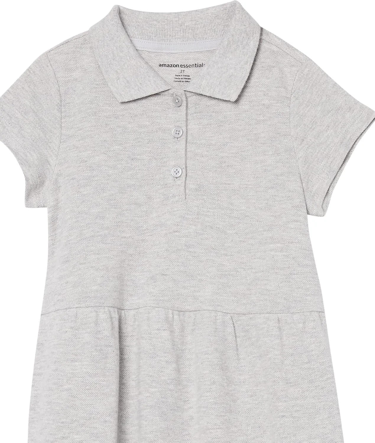 Amazon Essentials Girls and Toddlers' Short-Sleeve Pique Polo Dress, Multipacks