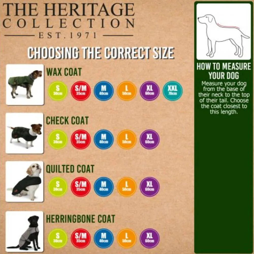 Ancol Heritage Waterproof Wax Dog Coat