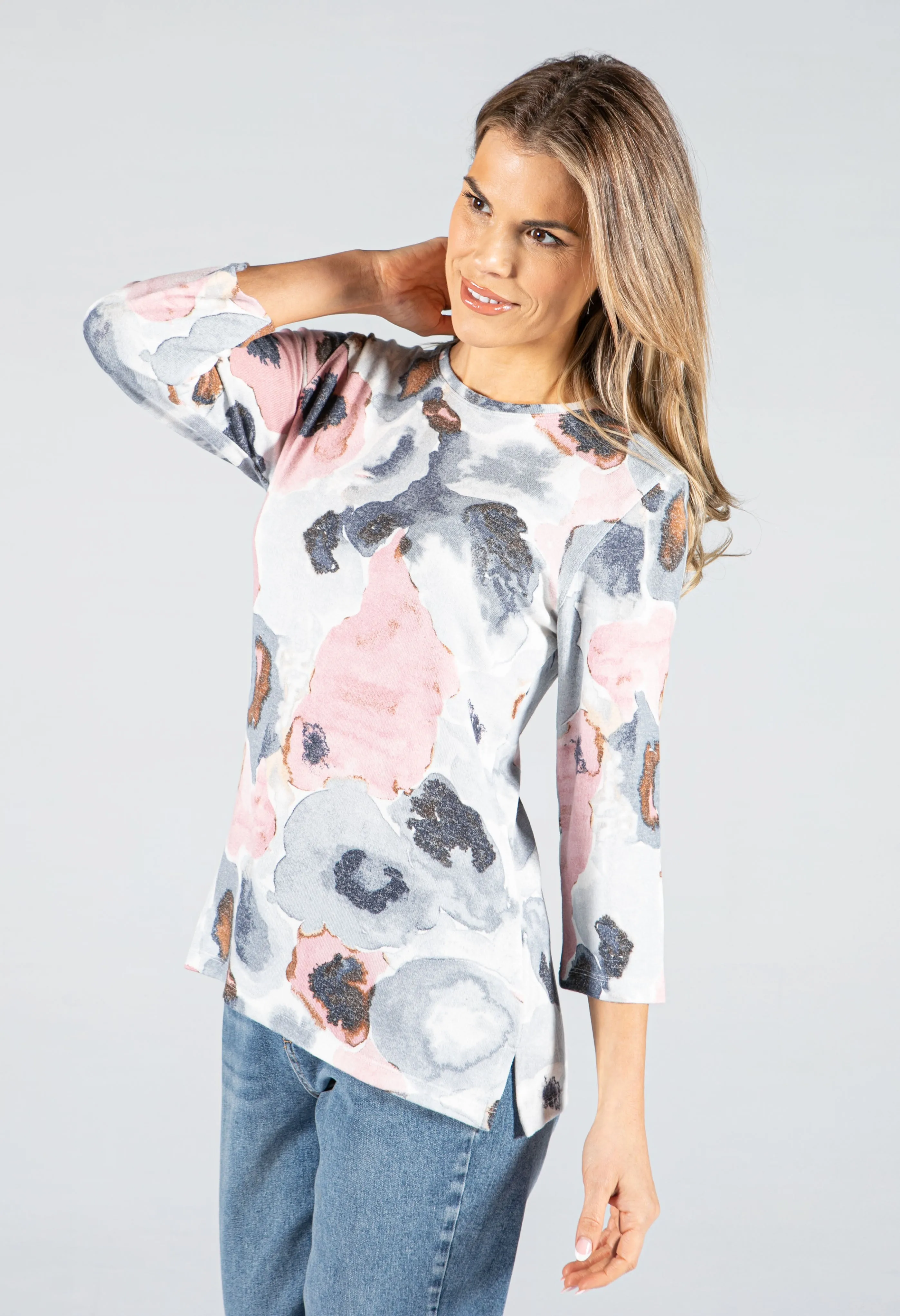 Aqua Print Top
