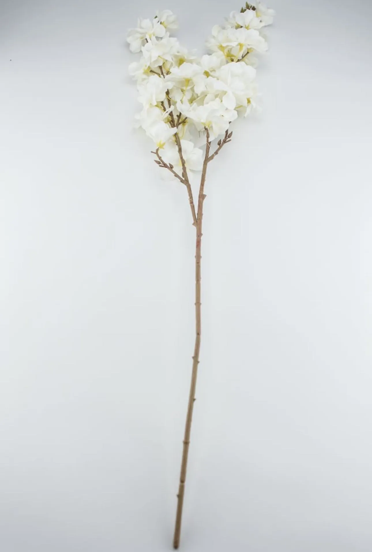 Artificial cherry blossom spray - cream white - real touch