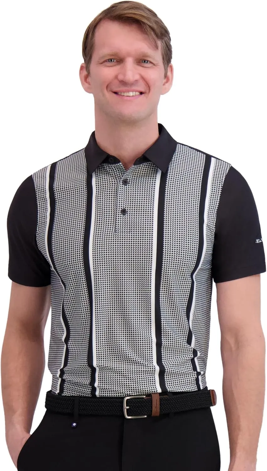 Ben Sherman Men's Performance Golf Polo Shirts Stretch, Extra Soft Fabric, Moisture-Wicking, Odor Resistant