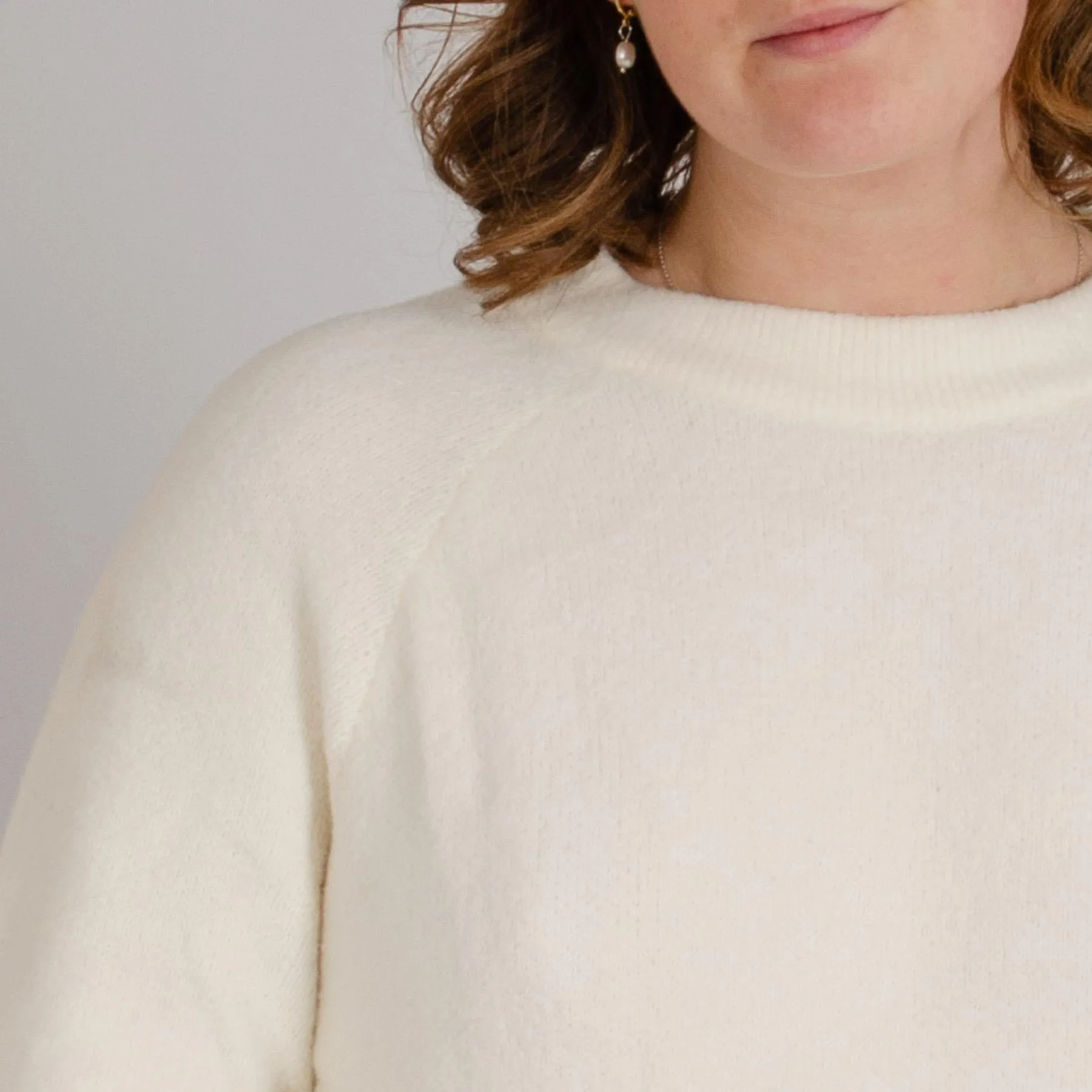 Boucle Knit Crew Neck Jumper