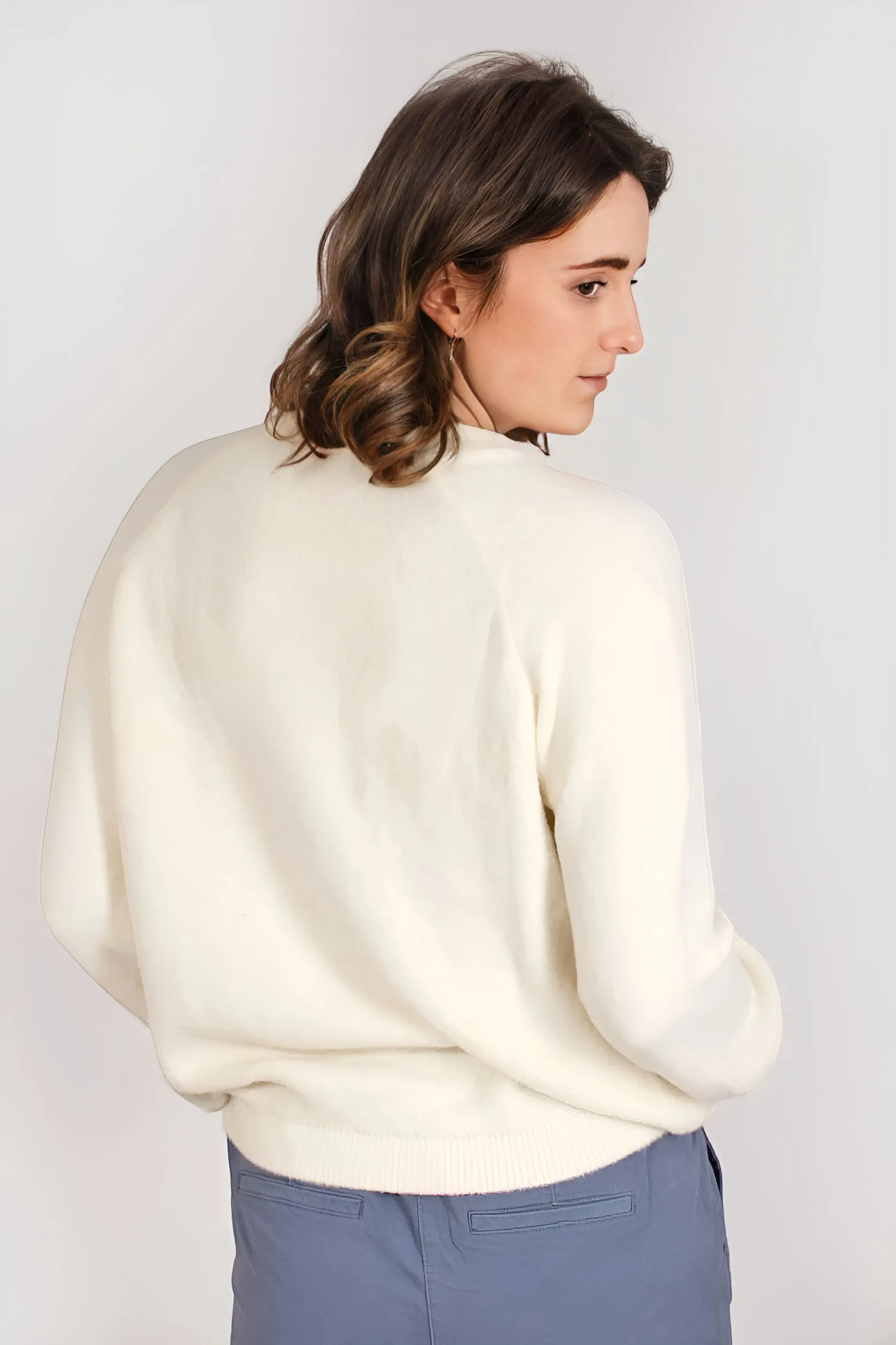Boucle Knit Crew Neck Jumper