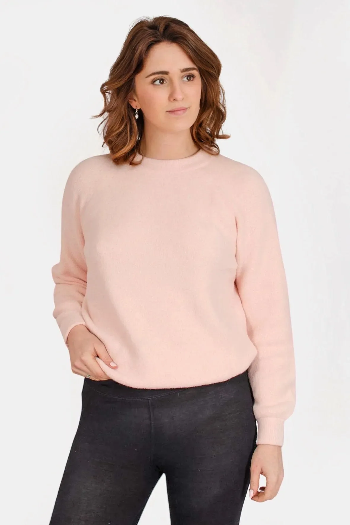 Boucle Knit Crew Neck Jumper