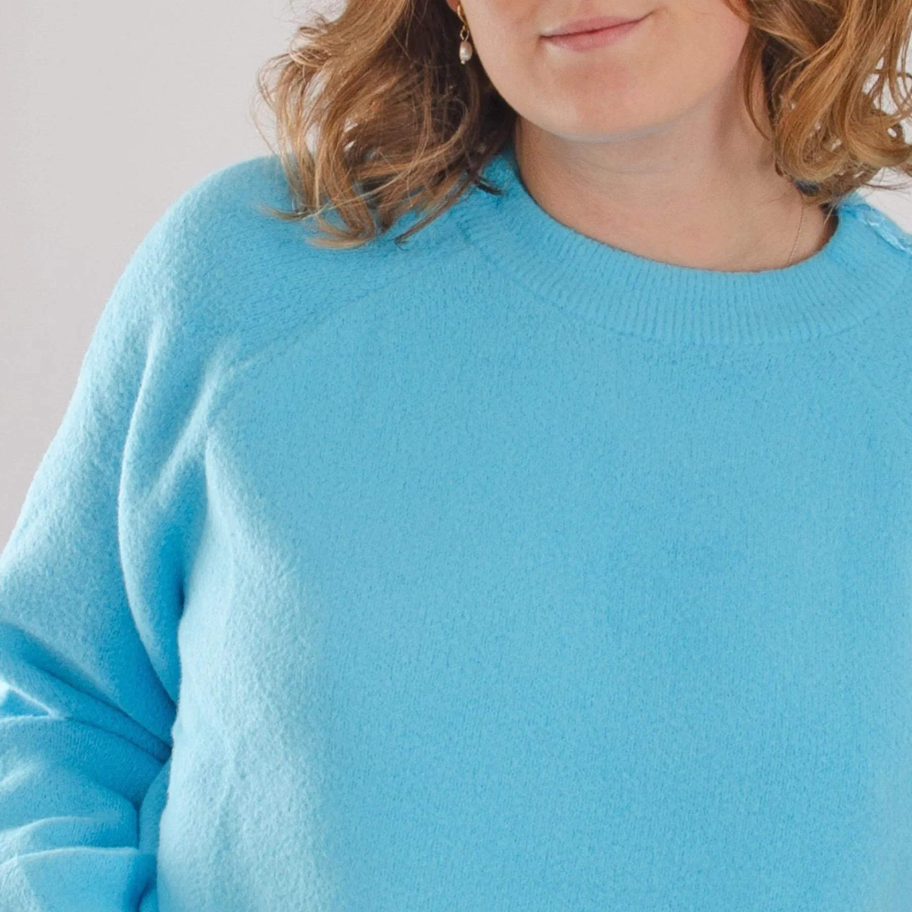 Boucle Knit Crew Neck Jumper