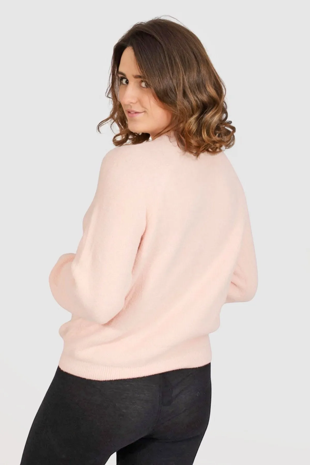 Boucle Knit Crew Neck Jumper