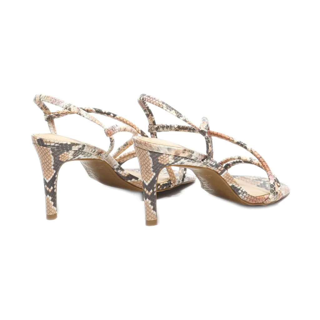 Bp High-Heel Sandals Leather Beige Colour For Women
