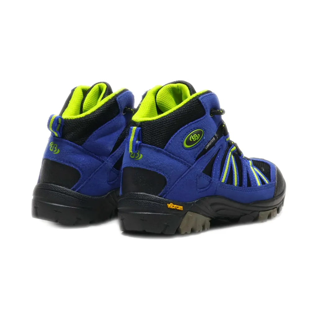 Brutting Ankle Boots Leather Blue Colour For Kids