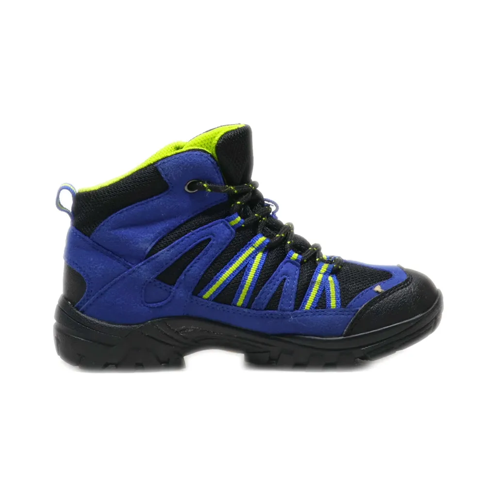 Brutting Ankle Boots Leather Blue Colour For Kids