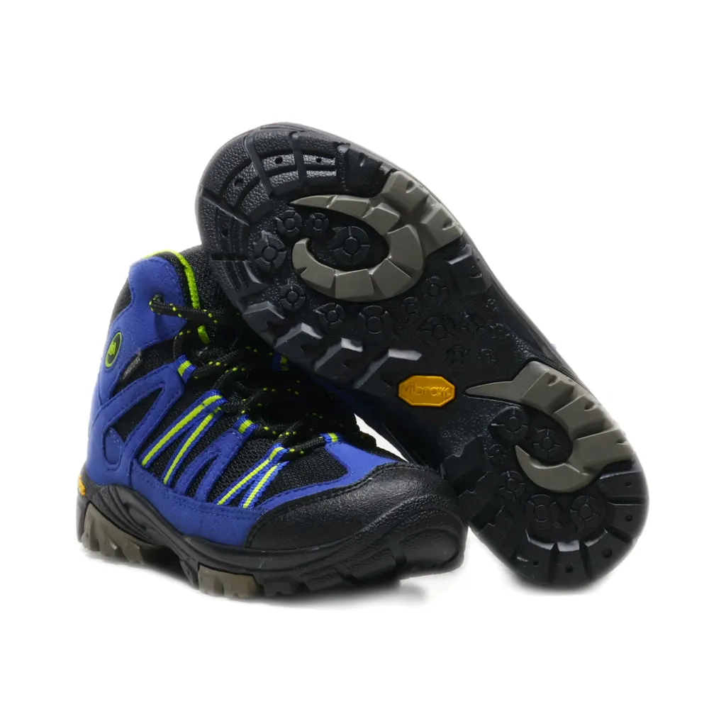 Brutting Ankle Boots Leather Blue Colour For Kids