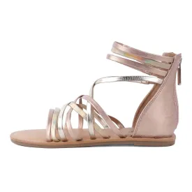 Cat & Jack Strap Flat Sandals Leather Beige Colour For Kids