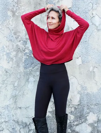 Chunky Cowl Butterfly Cropped Shirt