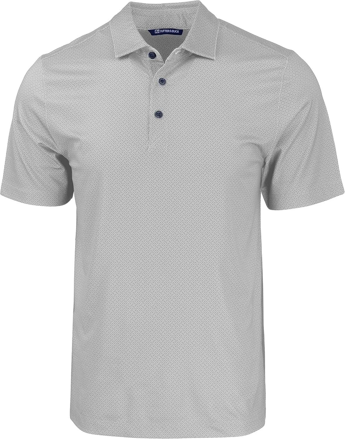 Cutter & Buck Pike Eco Tonal Geo Print Stretch Recycled Mens Big & Tall Polo