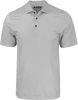 Cutter & Buck Pike Eco Tonal Geo Print Stretch Recycled Mens Big & Tall Polo