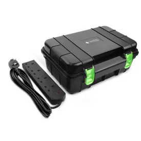 Desiretech Weatherproof Outdoor Electric Box with 4 Gang 10m Extension Lead – IP54 Rated, Heavy-Duty Power Supply for Garden Tools, Christmas Lights, and DIY Tasks