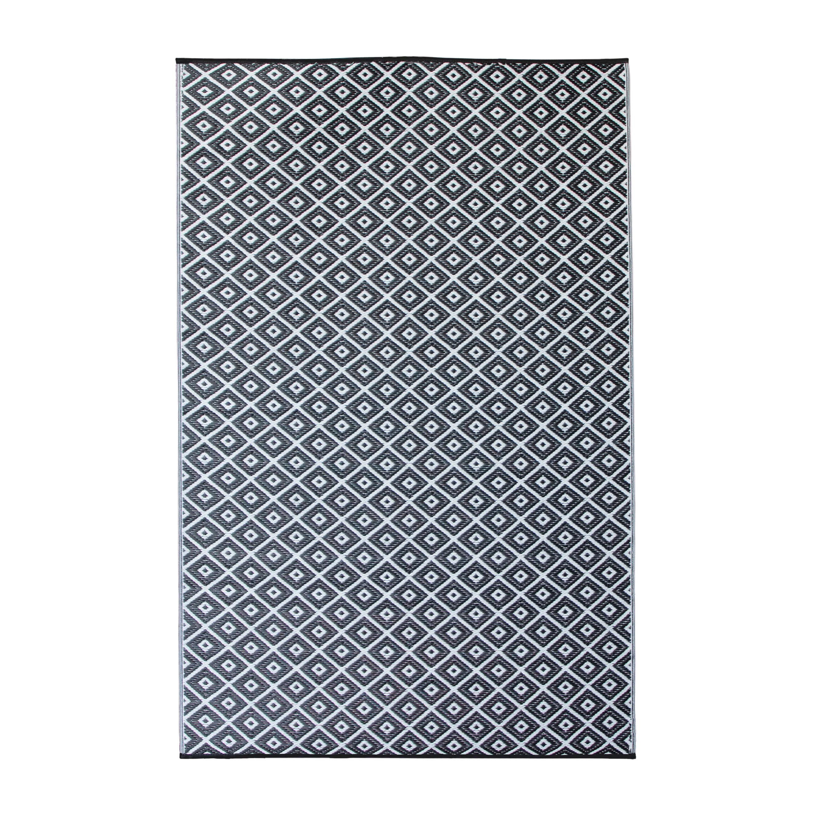 Diamond Black Rug in PP - 180 x 270 cm
