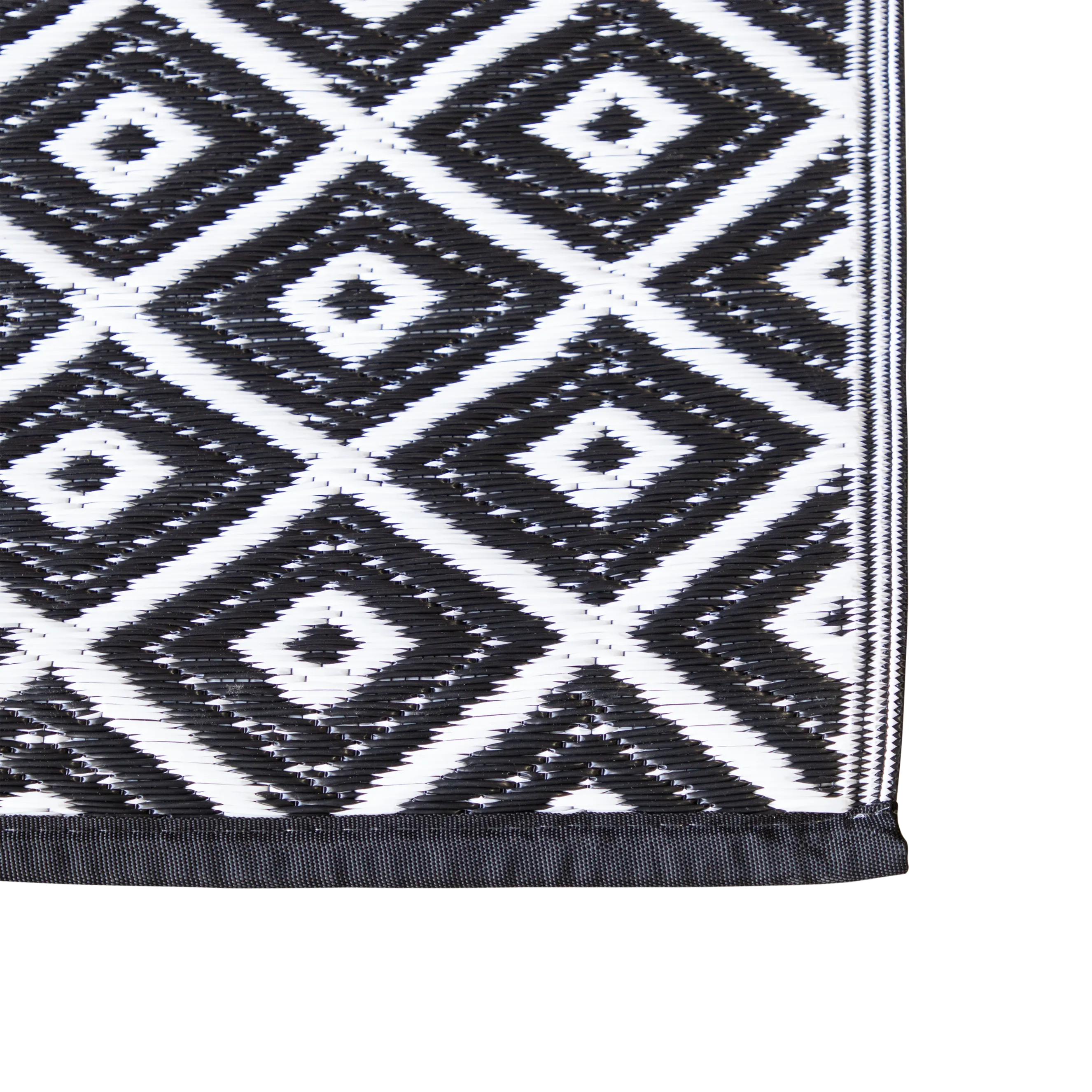 Diamond Black Rug in PP - 180 x 270 cm