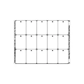 DOCUPRINT FORMS & SIGNS 15 OUTDOOR PUNCH Punched Indoor Tag, Weatherproof