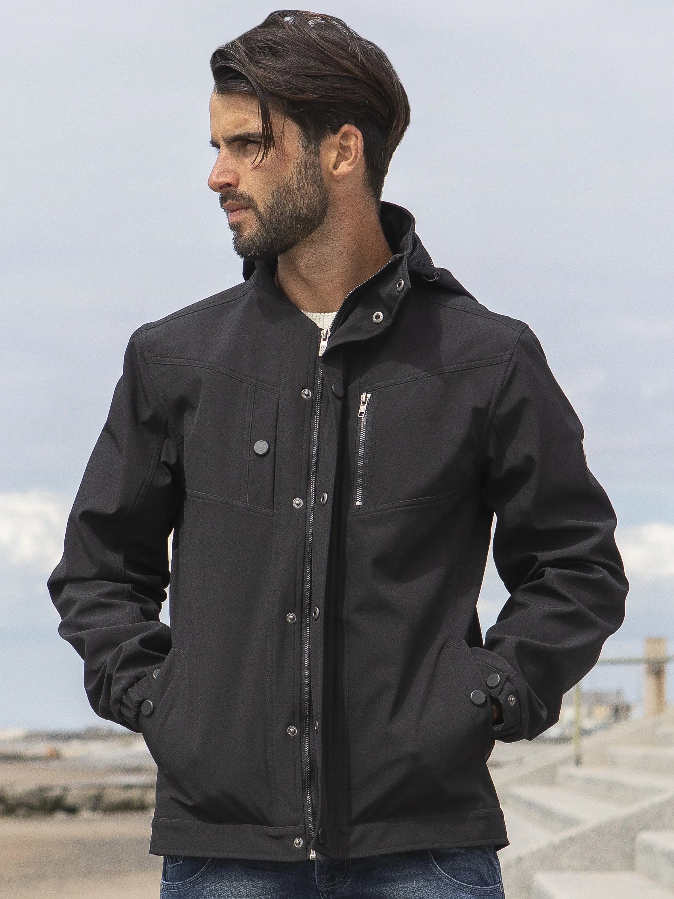 ETO Clearance | Designer Men's Grey Zip Jacket Style React