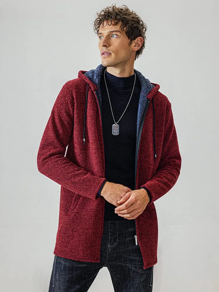 Flannelette Windproof Warm Knitted Coat