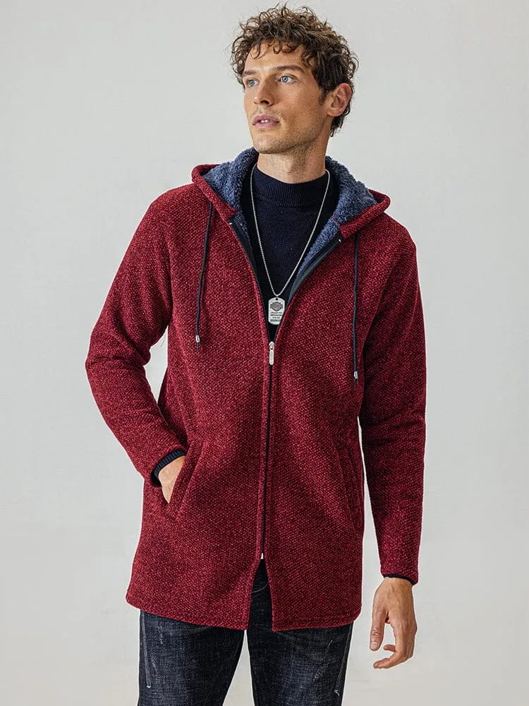 Flannelette Windproof Warm Knitted Coat