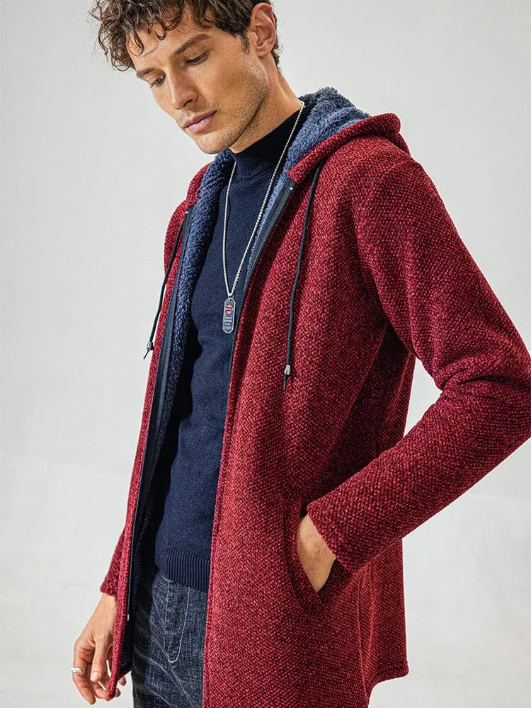 Flannelette Windproof Warm Knitted Coat