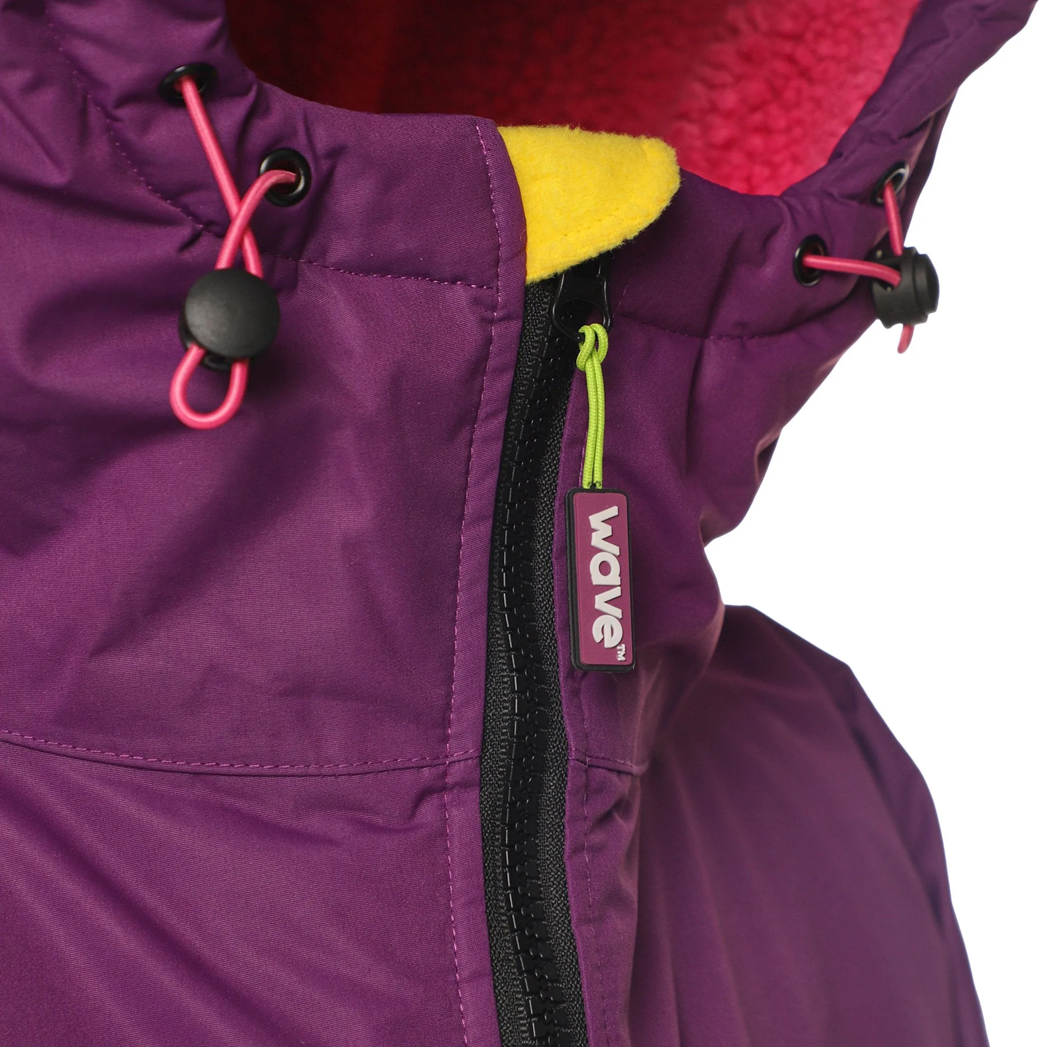 Fleece-Lined Waterproof Changing Robe | Waterproof & Windproof | Unisex | Purple