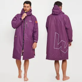 Fleece-Lined Waterproof Changing Robe | Waterproof & Windproof | Unisex | Purple