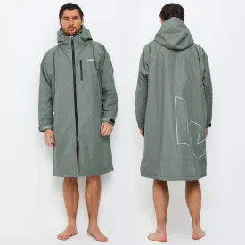 Fleece-Lined Waterproof Changing Robe | Waterproof & Windproof | Unisex | Sage Green