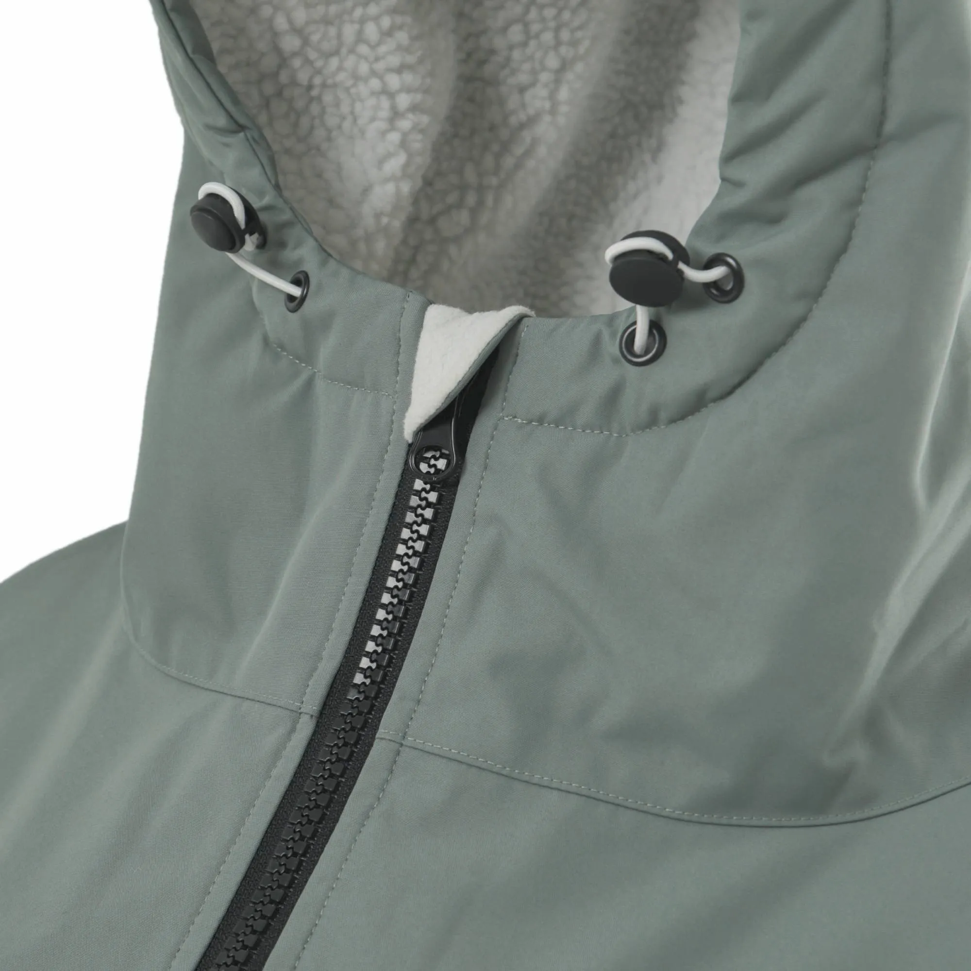 Fleece-Lined Waterproof Changing Robe | Waterproof & Windproof | Unisex | Sage Green