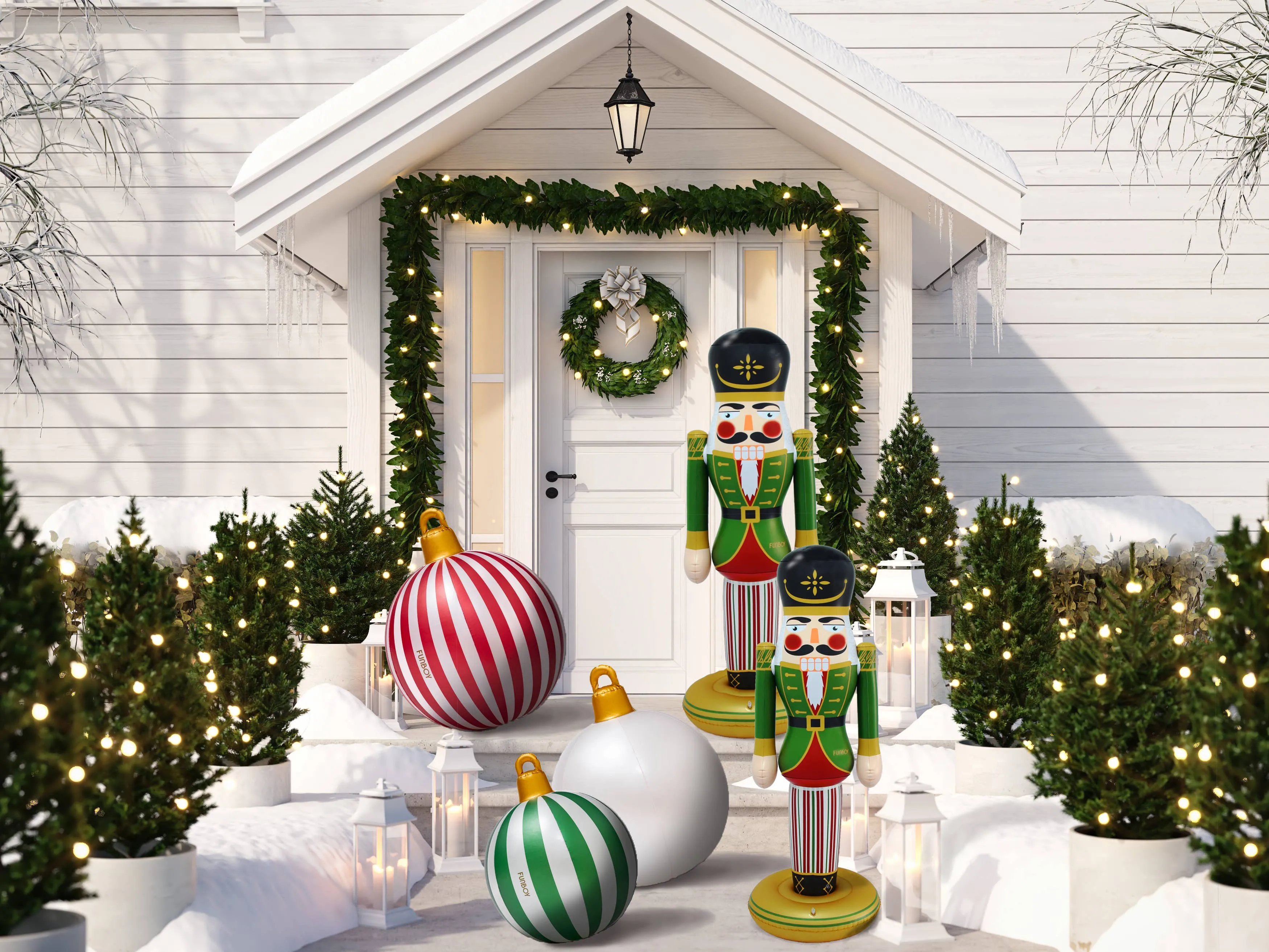 FUNBOY - Classic Inflatable Nutcracker - 5 ft