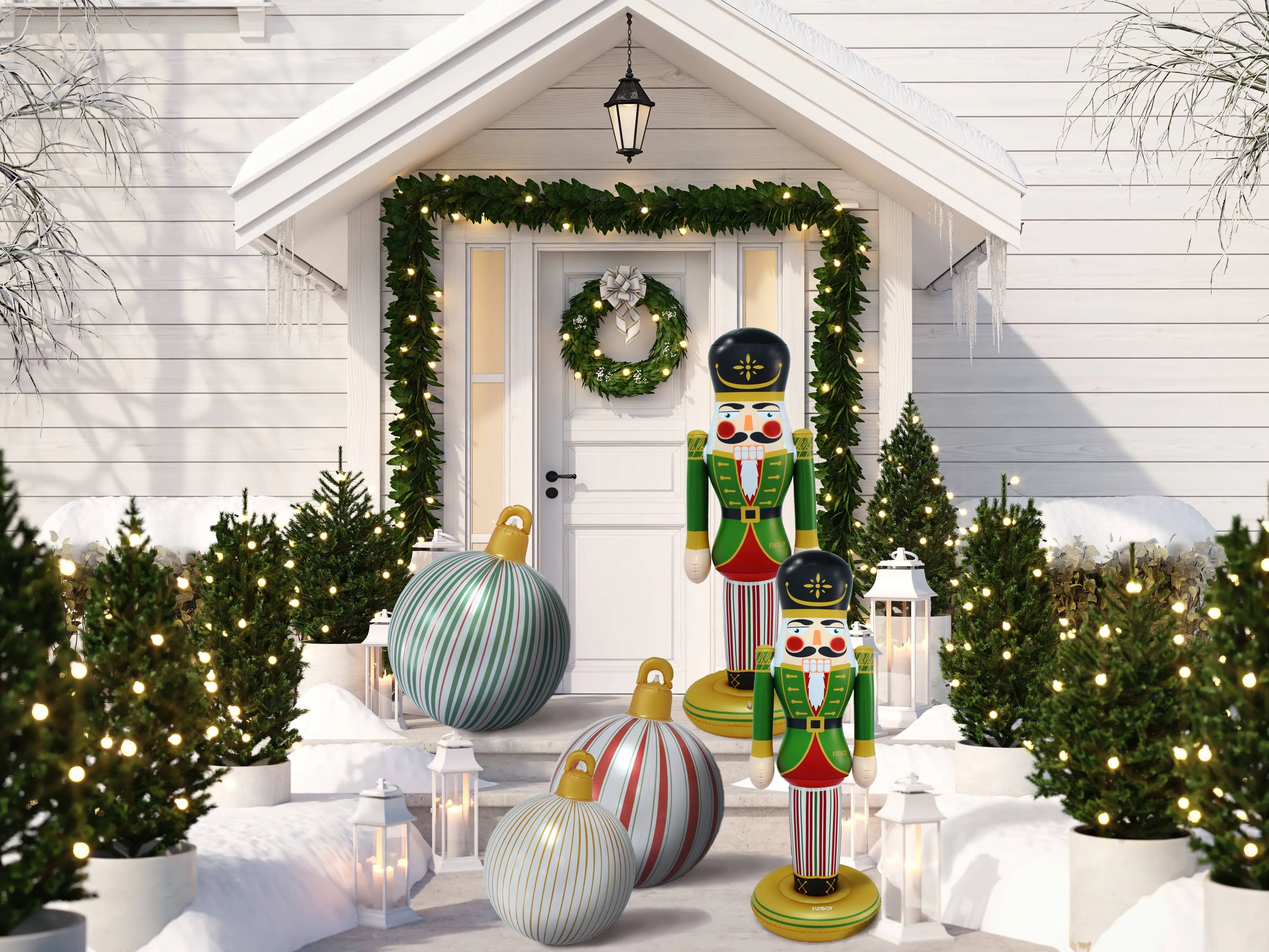 FUNBOY - Classic Inflatable Nutcracker - 5 ft