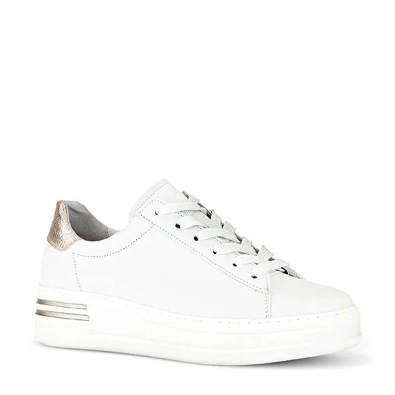G46.395 - OFFWHITE/PLATINO LEATHER