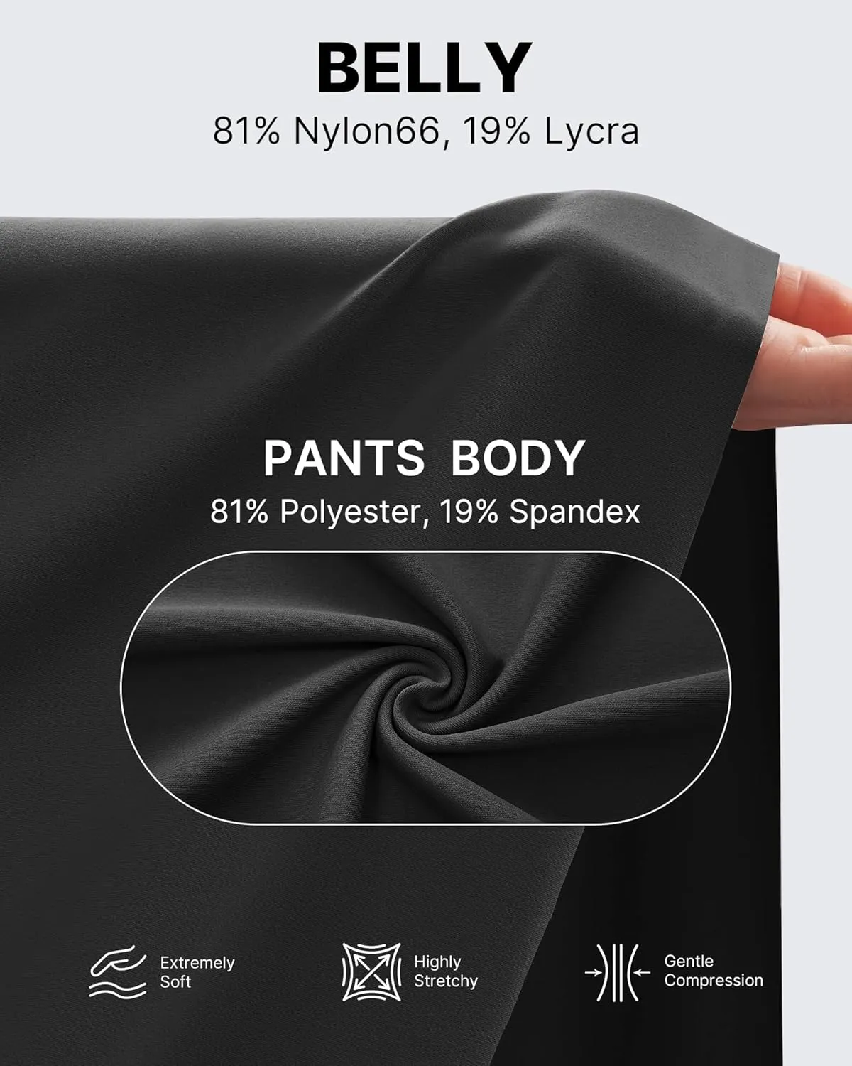 G4Free Maternity Dress Yoga Pants with Pockets Over The Belly Stretchy Work Slack Pregnancy Wide Leg Lounge Trousers