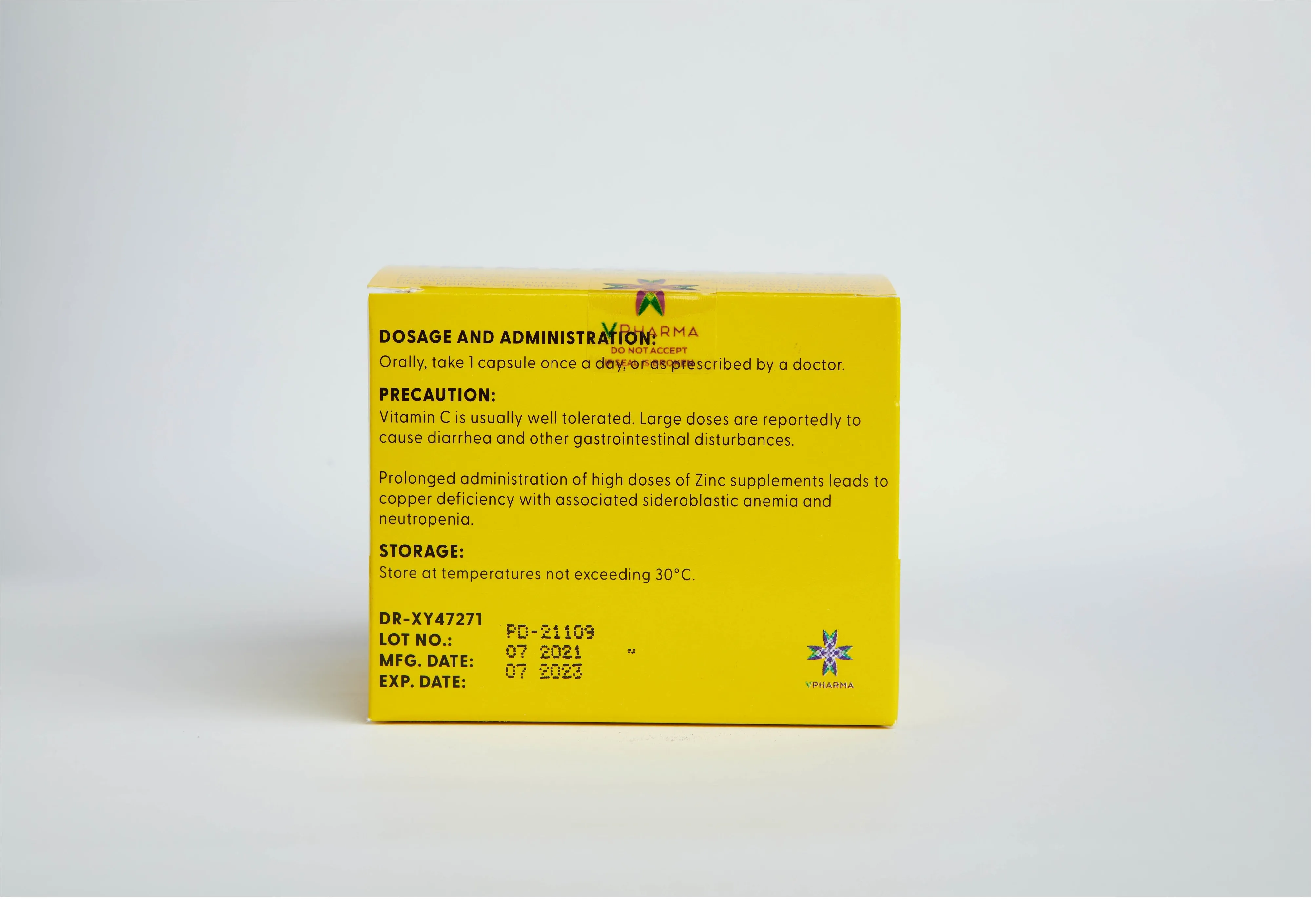 Immunogard Ascorbic Acid (As SODIUM ASCORBATE 568.18mg)    Zinc 10 mg box of 100's