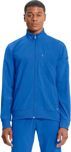Infinity Cherokee Men's Zipper Warm-Up Jacket with Side Panels and Collar Cuffs CK305A