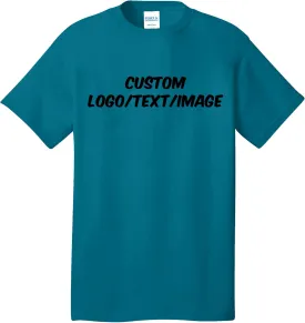 INK STITCH Unisex PC54 Custom Design Your Own Cotton Short Sleeve Tshirts - Multicolors