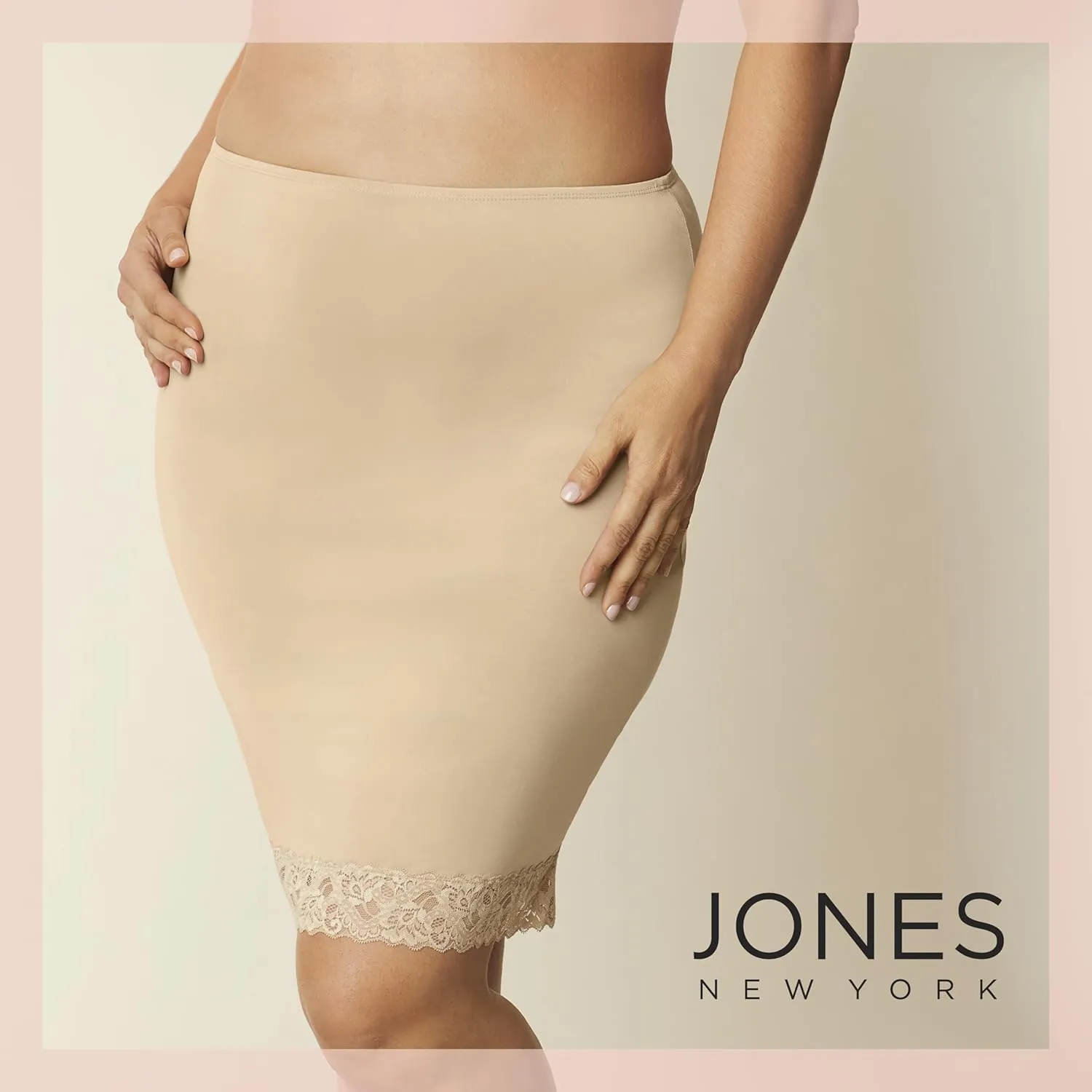 Jones NY Women's Silky Touch 23 Anti-Cling Knee Length Half Slip