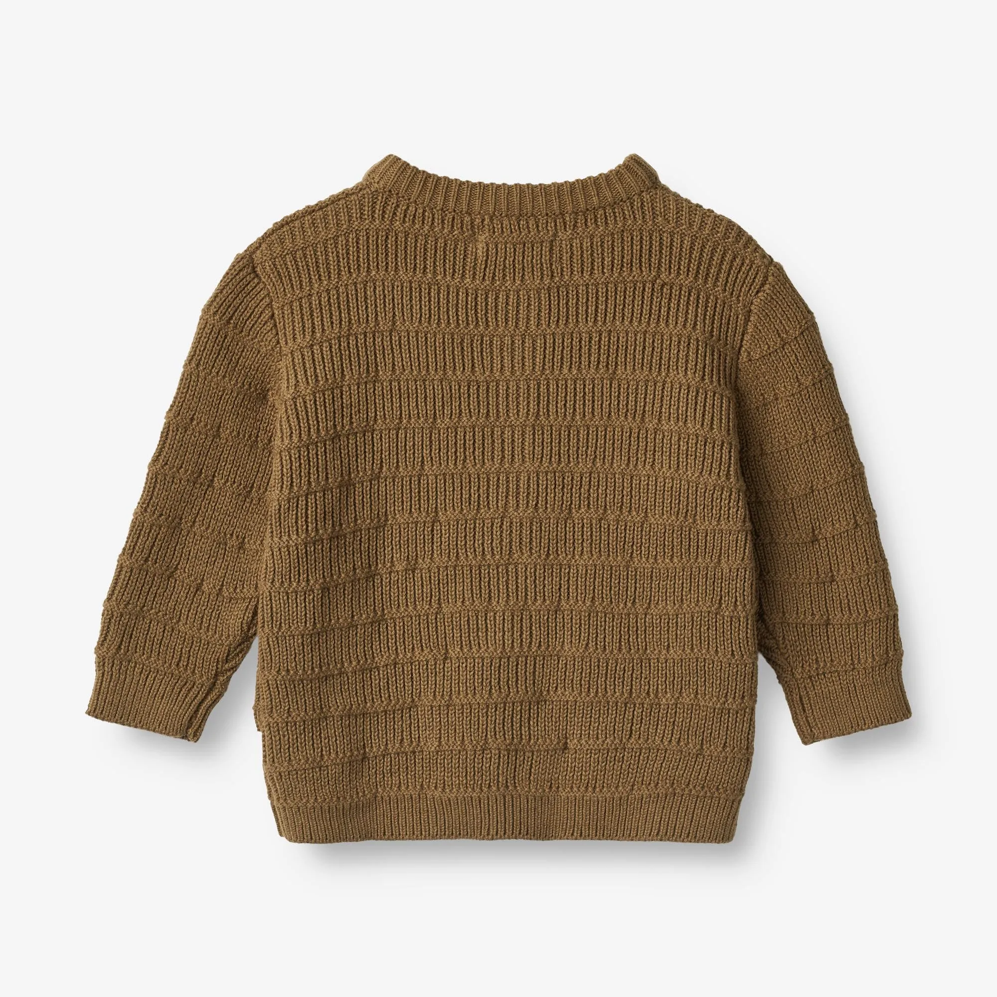 Knit Cardigan Villy | Baby - green bark