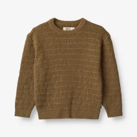 Knit Pullover Petro - green bark