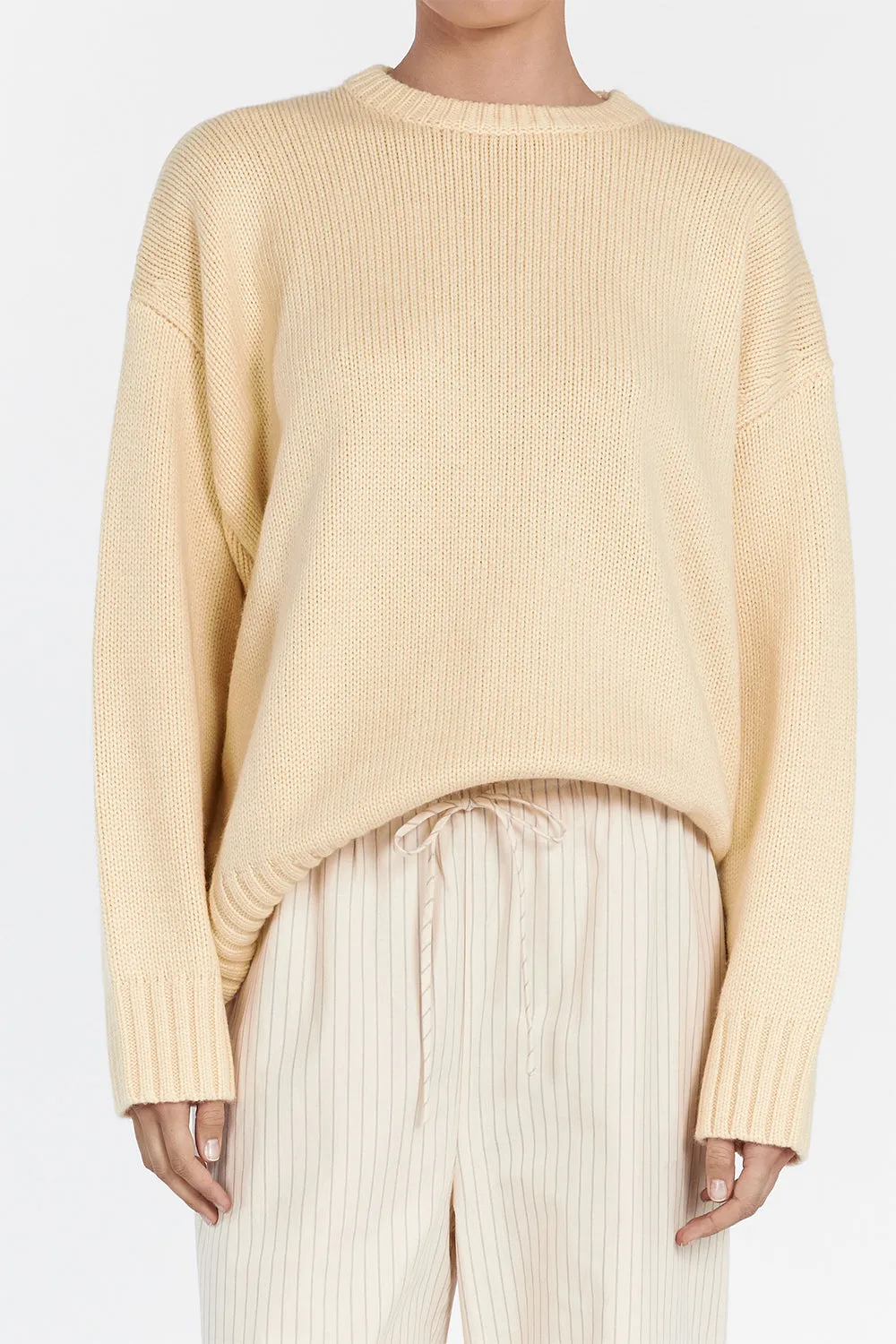 LILAH LEMON LONGLINE KNIT JUMPER