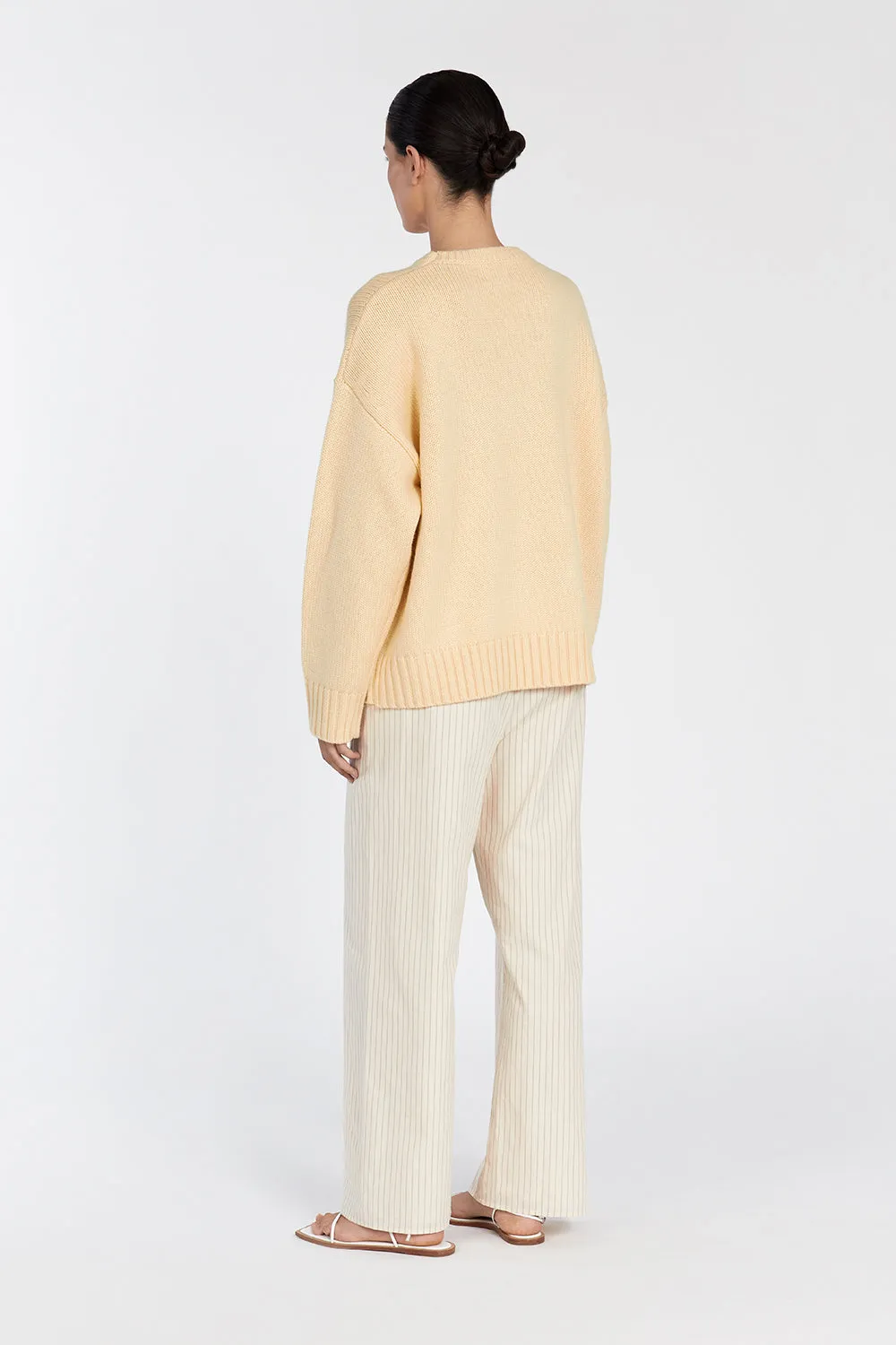 LILAH LEMON LONGLINE KNIT JUMPER