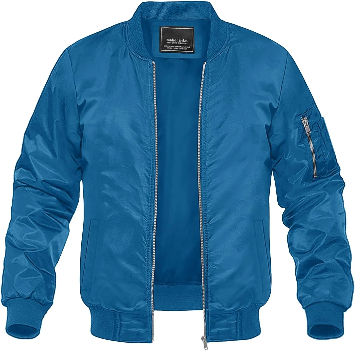 MAGNIVIT Men's Lightweight Bomber Jacket Windbreaker Casual Fall Spring Outdoor Coat