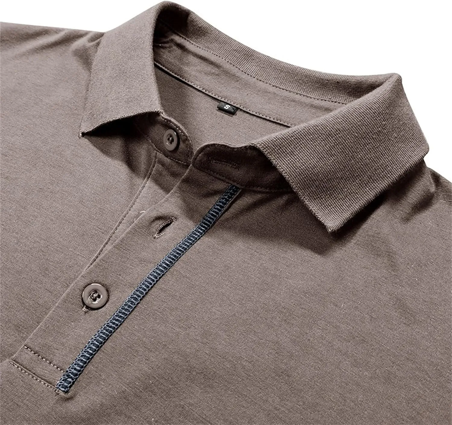 Men's Short Sleeve Solid Summer Polo T-Shirts Casual Lapel Outdoor Tees Soft Comfort Golf T-Shirt