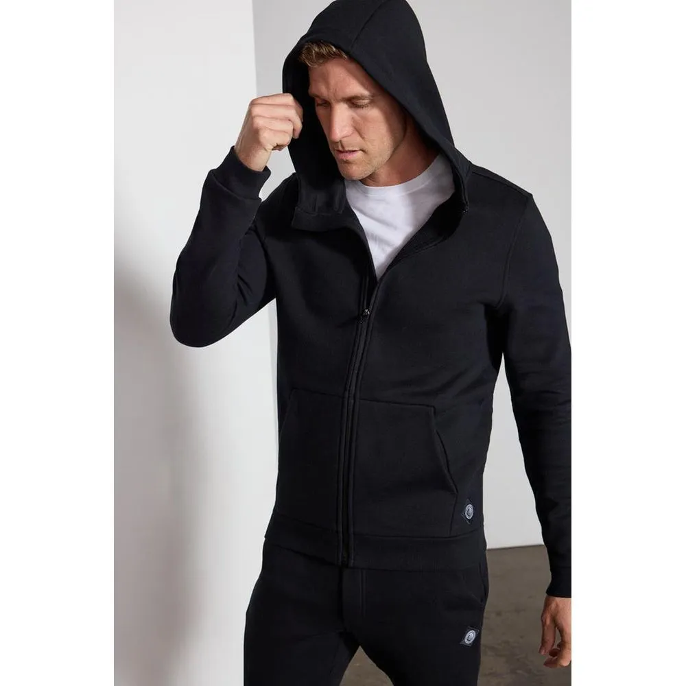 Mens The Comfort Zip Up Hoodie - Black