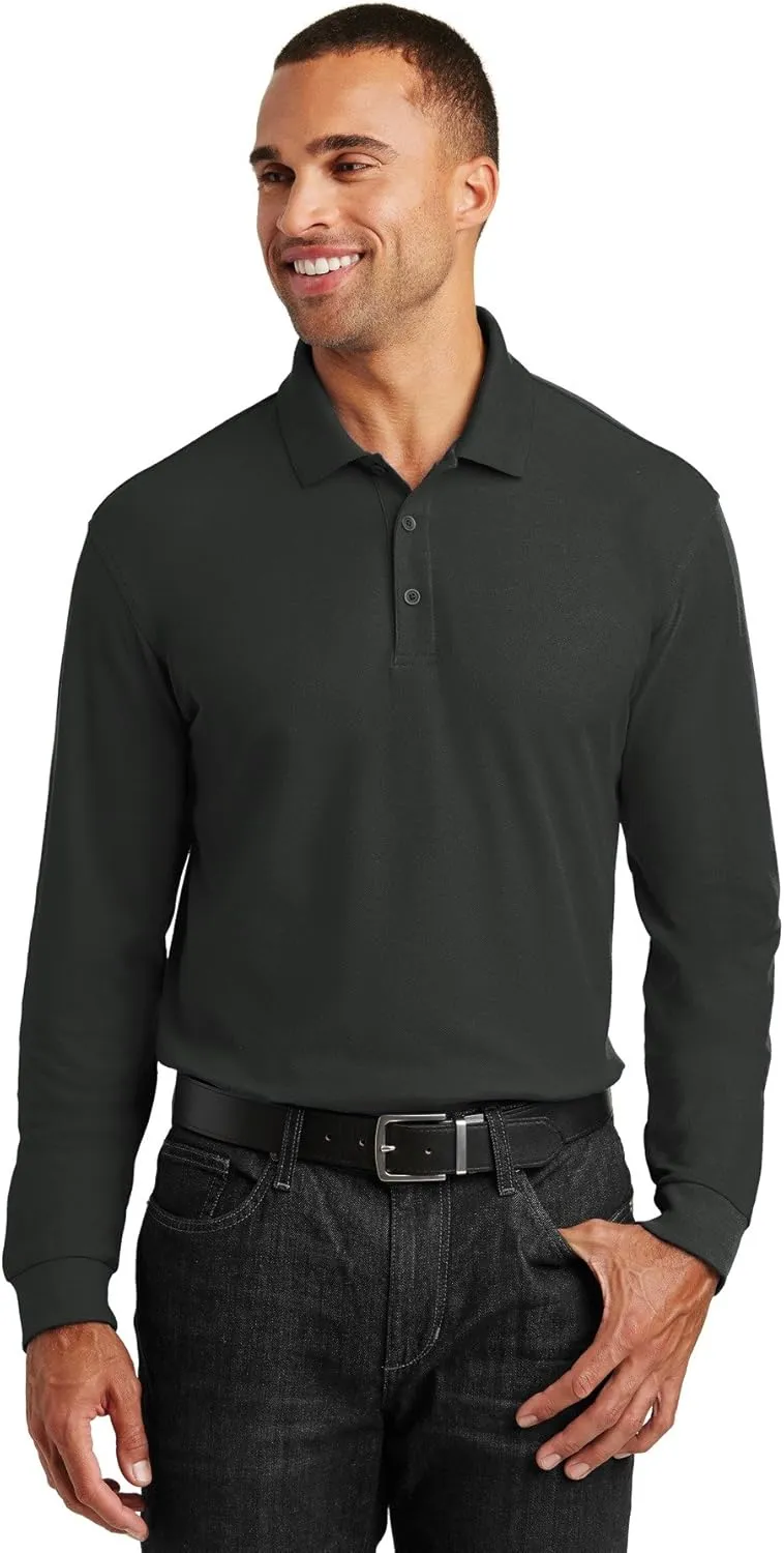 Port Authority Long Sleeve Core Classic Pique Polo