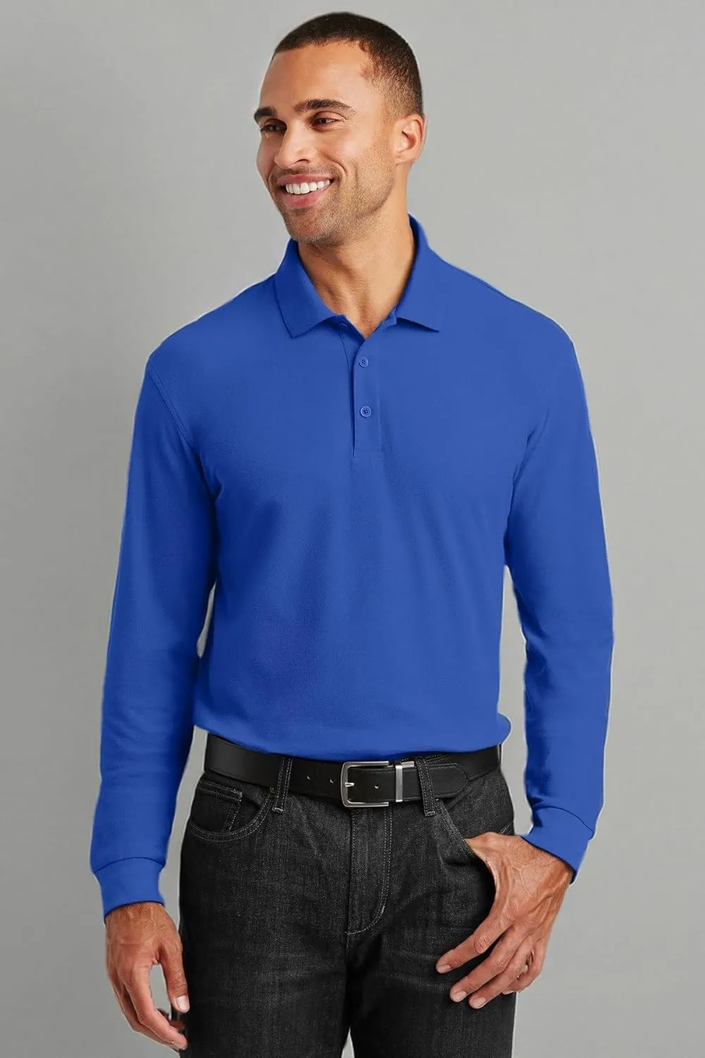 Port Authority Long Sleeve Core Classic Pique Polo